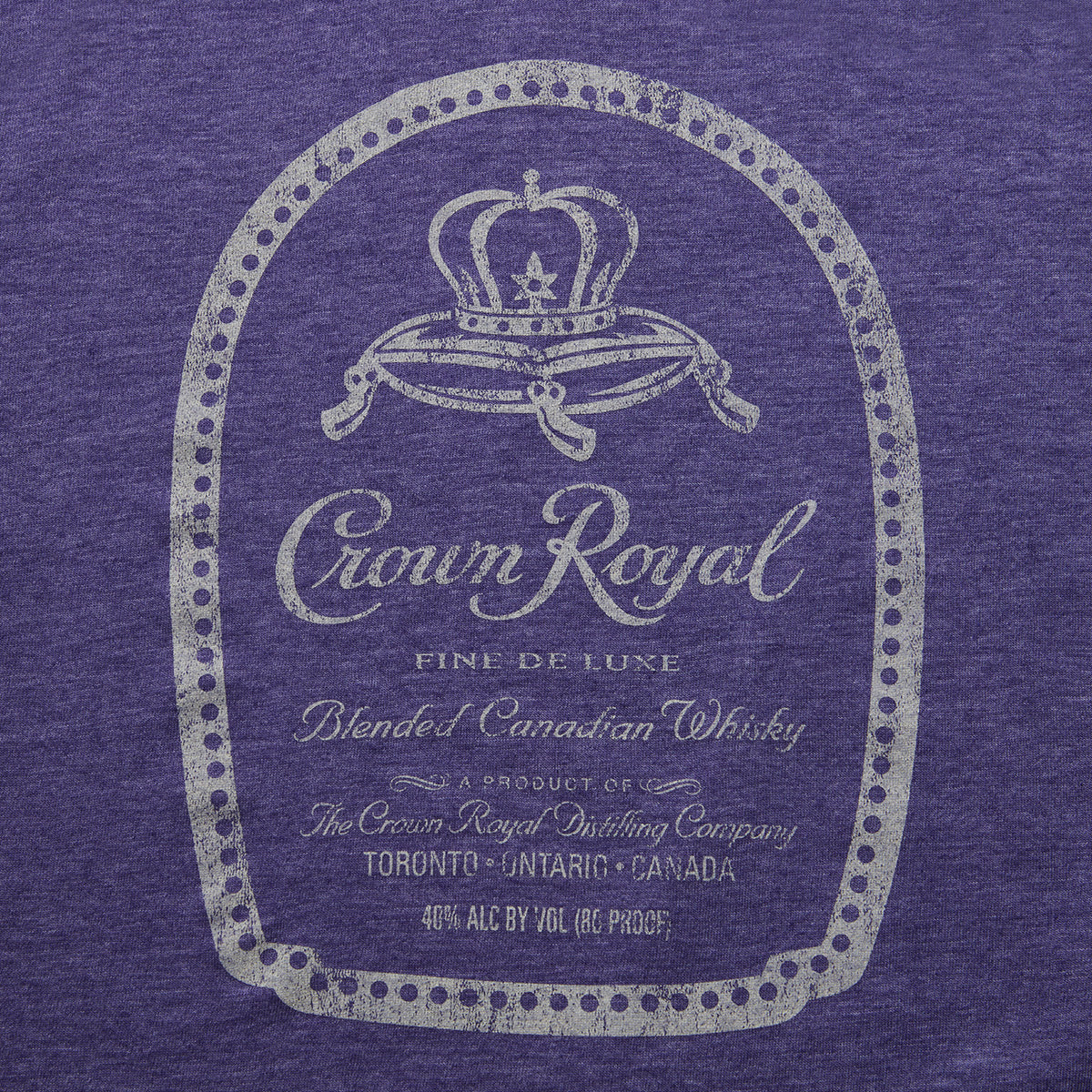 Men's Crown Royal Heather Purple Tee