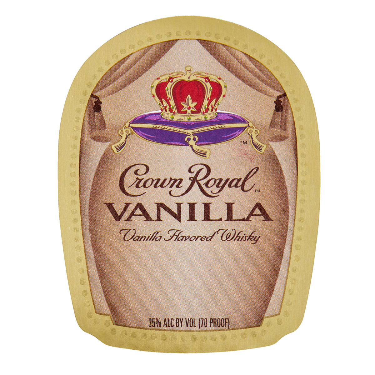 CROWN ROYAL VANILLA CLASSIC BOTTLE LABEL