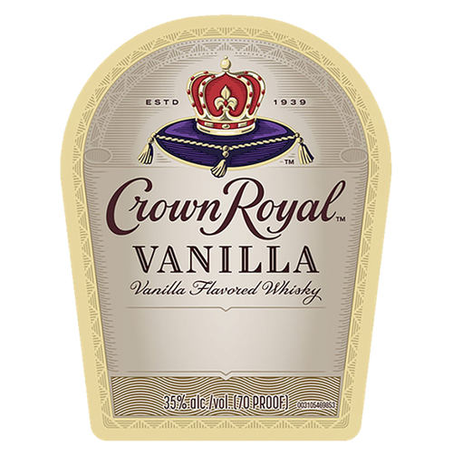 CROWN ROYAL VANILLA NEW BOTTLE LABEL