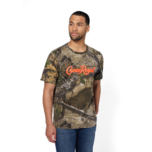 Crown Royal Camo T-Shirt Realtree APX® Camo Orange Accent