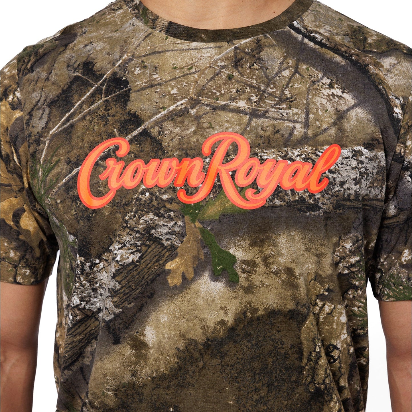 Crown Royal Camo T-Shirt Realtree APX® Camo Orange Accent
